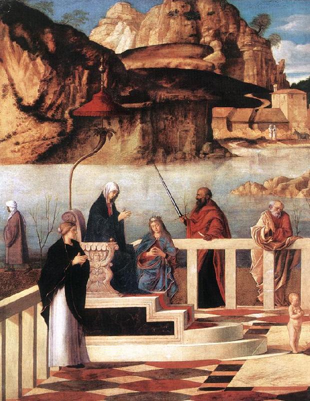 Sacred Allegory (detail) dfg, BELLINI, Giovanni